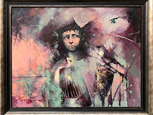 Wacław Sporski, Łowca ptaków - obrazy malowane na płótnie - zdjęcie od Art in House Gallery Online