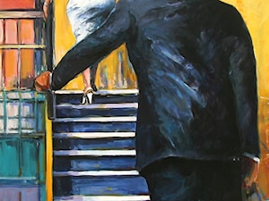 Piotr Rembieliński - Para - obrazy malowane na płótnie - zdjęcie od Art in House Gallery Online