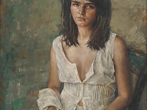 Alina Sibera - Smutna - obrazy olejne - zdjęcie od Art in House Gallery Online