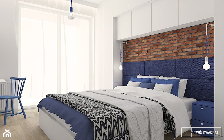 mieszkanie w Warszawie - Mała sypialnia, styl skandynawski - zdjęcie od Twój Kwadrat