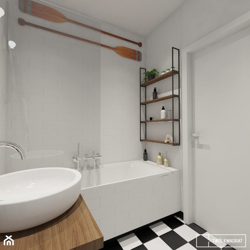 łazienka - Mała bez okna łazienka, styl nowoczesny - zdjęcie od Twój Kwadrat