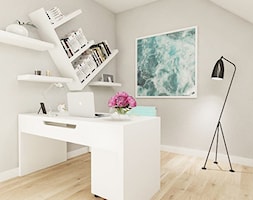dom pod Warszawą - Małe szare biuro, styl nowoczesny - zdjęcie od Twój Kwadrat - Homebook