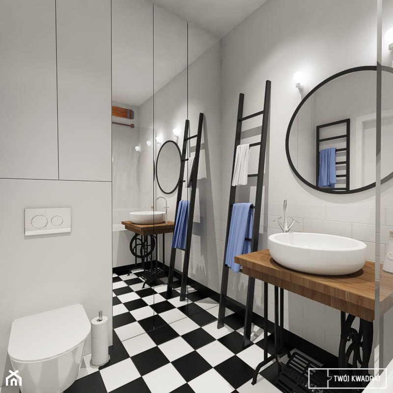 łazienka - Średnia bez okna łazienka, styl nowoczesny - zdjęcie od Twój Kwadrat - Homebook