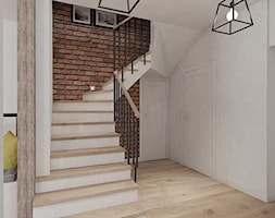 dom pod Warszawą - Średni biały hol / przedpokój, styl rustykalny - zdjęcie od Twój Kwadrat - Homebook