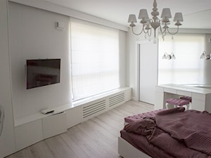 apartament na Wilanowie Warszawa - Średnia biała sypialnia, styl nowoczesny - zdjęcie od Twój Kwadrat