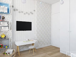 mieszkanie w Warszawie - Średni biały pokój dziecka dla dziecka dla chłopca, styl nowoczesny - zdjęcie od Twój Kwadrat