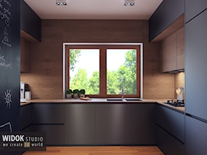 Kuchnia czarna - zdjęcie od WidokStudio we create 3d world