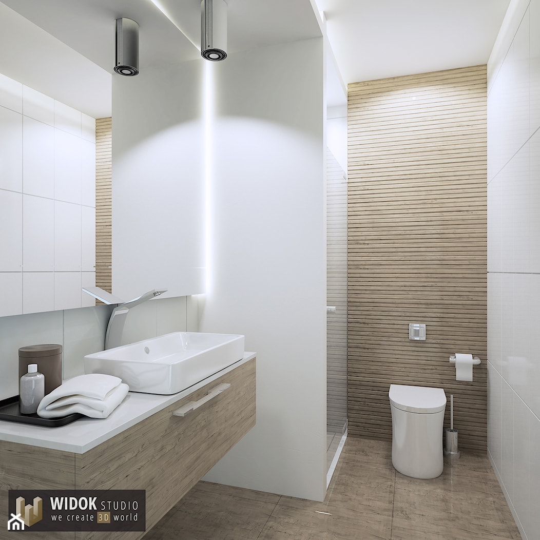 Ciepła łazienka - zdjęcie od WidokStudio we create 3d world - Homebook