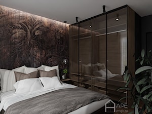 Sypialnia w kolorze gorzkiej czekolady - zdjęcie od APE wnętrza