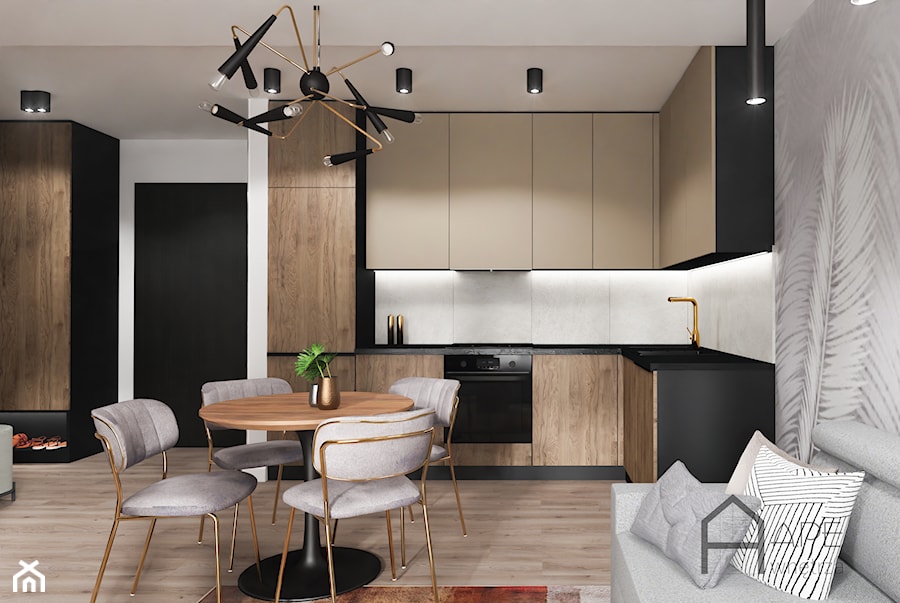 Mieszkanie 40m2 - Kuchnia, styl nowoczesny - zdjęcie od APE wnętrza