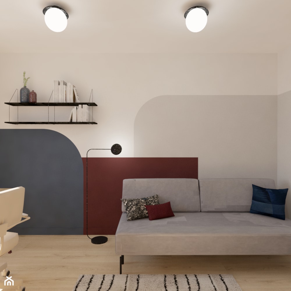 Mieszkanie 80m2 - Biuro, styl nowoczesny - zdjęcie od morze projekt - Homebook