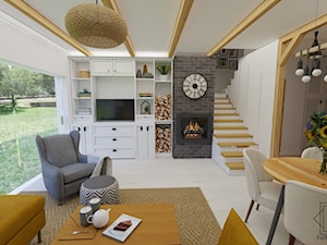 Salon w stylu wiejskim - zdjęcie od Projektowanie wnętrz Fortuna Dizajn