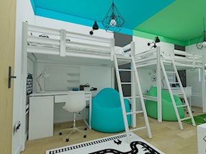 Pokój z łóżkami pięterowymi - zdjęcie od Projektowanie wnętrz Fortuna Dizajn