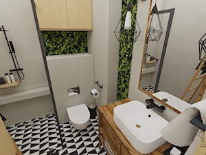 Łazienka z mchem - zdjęcie od Projektowanie wnętrz Fortuna Dizajn