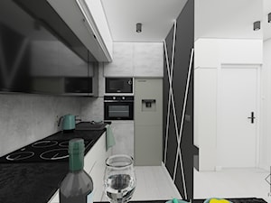 Kawalerka 30m nowoczesny styl - Kuchnia, styl nowoczesny - zdjęcie od Projektowanie wnętrz Fortuna Dizajn