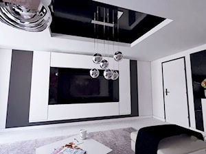 Mieszkanie glamour\nowoczesne - Salon, styl glamour - zdjęcie od Projektowanie wnętrz Fortuna Dizajn