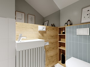 Mała łazienka - WC - Łazienka, styl skandynawski - zdjęcie od NOVO Projekt