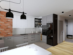 Kuchnia i salon w bloku - Kuchnia - zdjęcie od NOVO Projekt