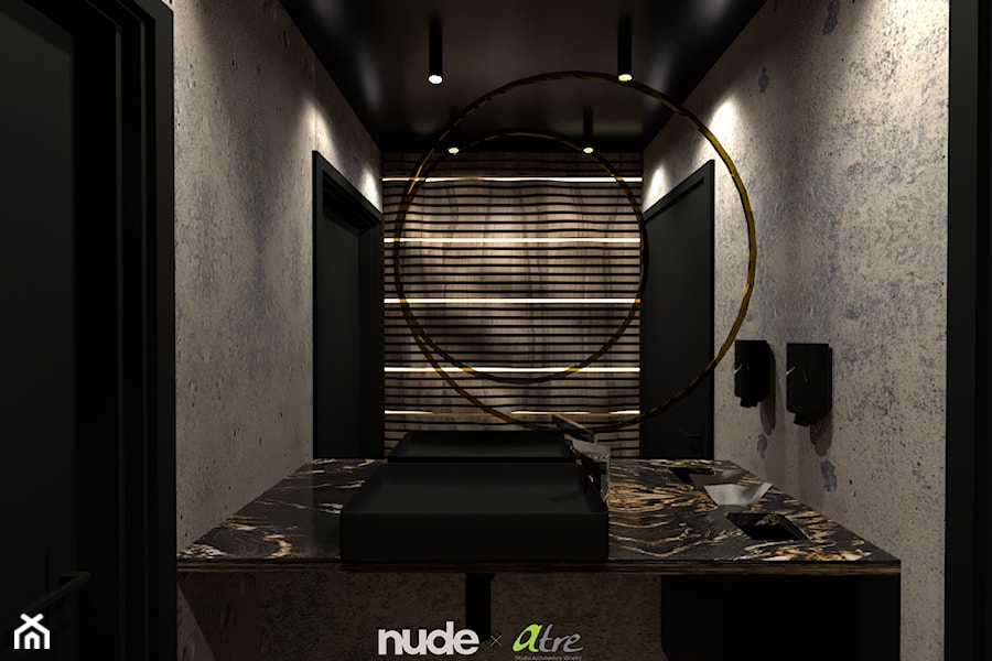 Toaleta damska w lokalu restauracyjnym - Wnętrza publiczne, styl nowoczesny - zdjęcie od Nude