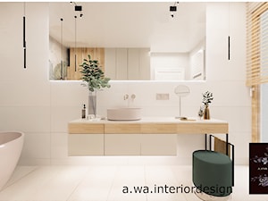 Dom w sosonowym lesie - 200m2 - Łazienka, styl nowoczesny - zdjęcie od a.wa.interiordesign