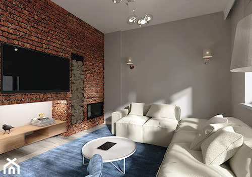 Segment, Warszawa Ursus - Salon, styl rustykalny - zdjęcie od a.wa.interiordesign