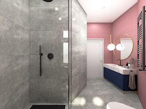 Łazienka szaro-różowa - zdjęcie od MARCINKOWSKA