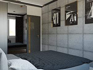 Mała sypialnia w loftowym stylu - Sypialnia, styl industrialny - zdjęcie od Pikobello