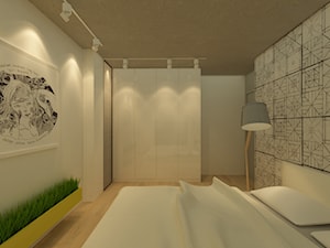 mieszkanie na Mokotowie II - Sypialnia, styl industrialny - zdjęcie od Katarzyna Jaskulska Projektowanie Wnętrz