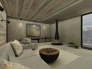Apartament w górach - Salon, styl nowoczesny - zdjęcie od Katarzyna Jaskulska Projektowanie Wnętrz