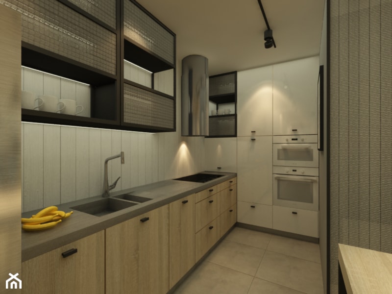 mieszkanie na Mokotowie II - Kuchnia, styl industrialny - zdjęcie od Katarzyna Jaskulska Projektowanie Wnętrz