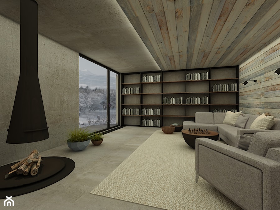 Apartament w górach - Salon, styl nowoczesny - zdjęcie od Katarzyna Jaskulska Projektowanie Wnętrz