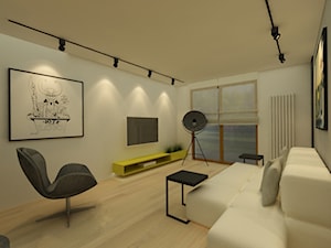 mieszkanie na Mokotowie II - Salon, styl industrialny - zdjęcie od Katarzyna Jaskulska Projektowanie Wnętrz