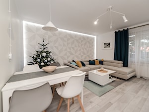 Salon z tapetą - zdjęcie od Active Design