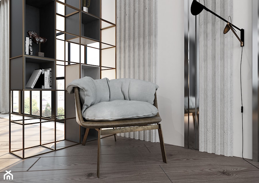 Carmel Apartment - Salon, styl nowoczesny - zdjęcie od Pracownia Projektowania Wnętrz MAGDA BRZOZOWSKA