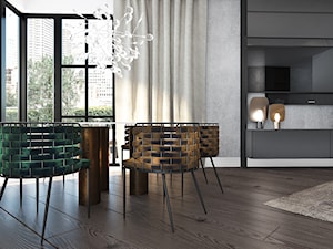 Carmel Apartment - Jadalnia, styl nowoczesny - zdjęcie od Pracownia Projektowania Wnętrz MAGDA BRZOZOWSKA