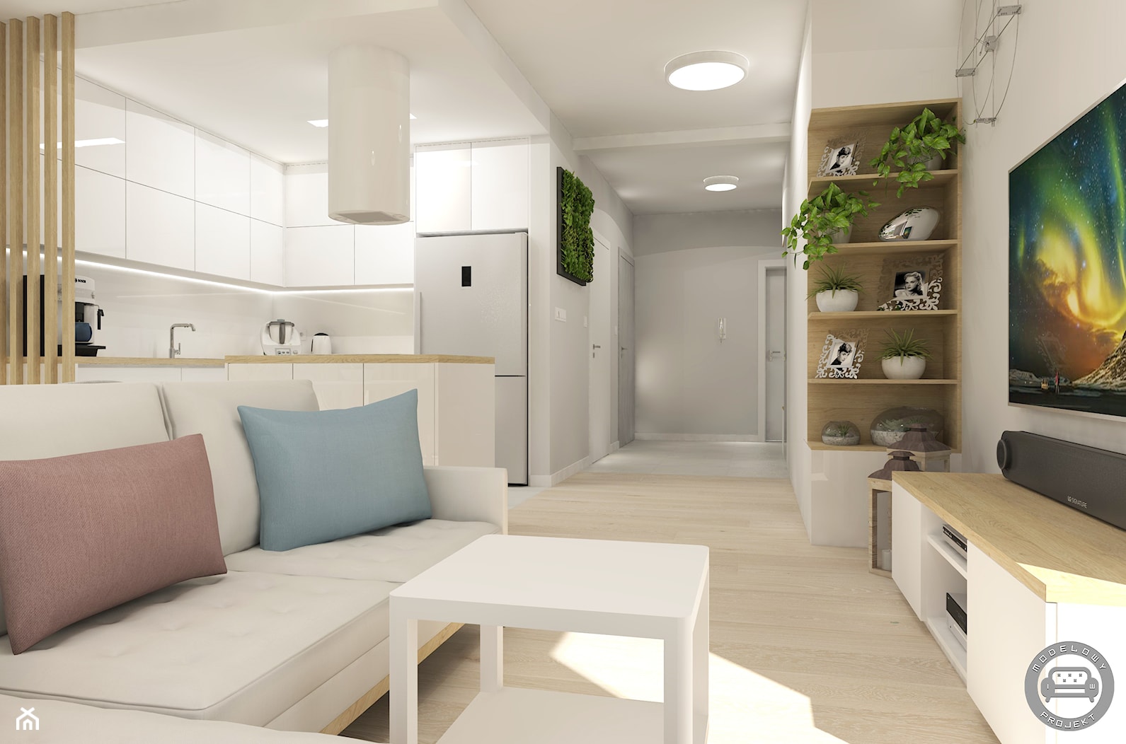 Apartament w bieli - zdjęcie od Modelowy Projekt - Homebook