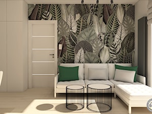 Słoneczny apartament 1 - Salon, styl skandynawski - zdjęcie od Modelowy Projekt