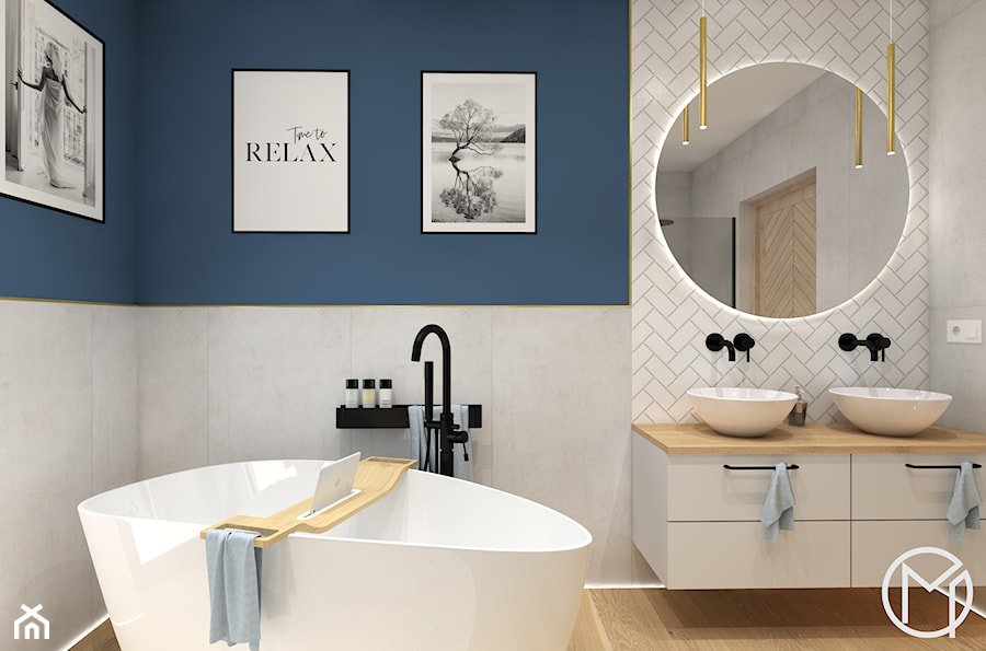 Elegancka łazienka - Łazienka, styl nowoczesny - zdjęcie od Modelowy Projekt