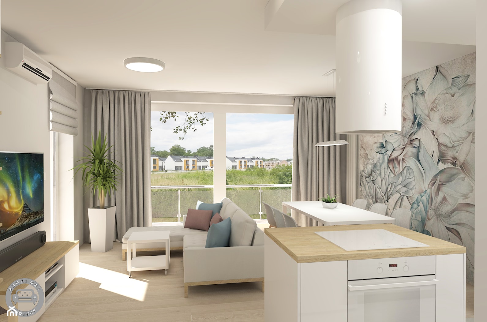 Apartament w bieli - zdjęcie od Modelowy Projekt - Homebook