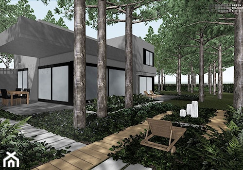 Ogród nowoczesny o charakterze leśnym - zdjęcie od Green Art Design