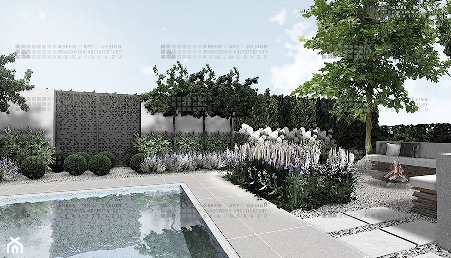 Ogród wielofunkcyjny z elementem wodnym - zdjęcie od Green Art Design