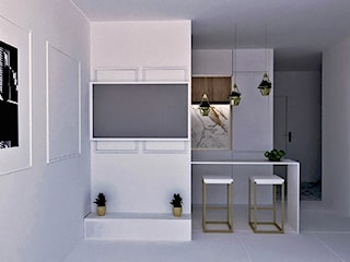 Mieszkanie biel z marmurem, 57 m2
