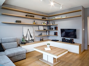 Projekt wnętrza mieszkania w Rzeszowie - Salon, styl nowoczesny - zdjęcie od Moodule
