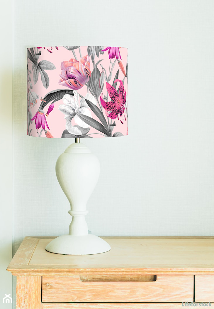 Abażur różowy na lampę stołową - zdjęcie od lampidarium_pl - Homebook