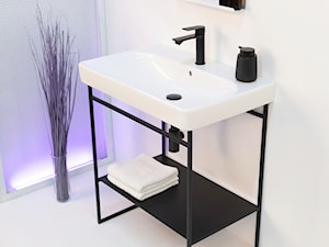 Konsola łazienkowa Stelaż pod umywalkę Czarna konsola umywalkowa MOLO 75 - zdjęcie od LadneBoProste
