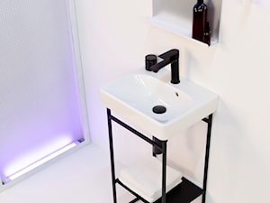 Konsola łazienkowa Stelaż pod umywalkę Czarna konsola umywalkowa MOLO 45 - zdjęcie od LadneBoProste