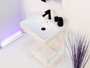 Konsola łazienkowa Stelaż pod umywalkę Czarna konsola umywalkowa MOLO 60 - zdjęcie od LadneBoProste