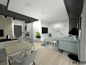 Mieszkanie dwupoziomowe - Salon, styl nowoczesny - zdjęcie od Art Design Studio
