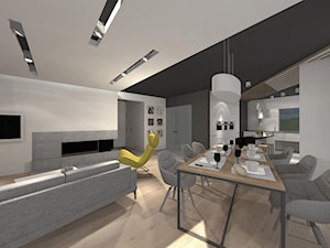 Projekt domu 150m2 - Salon, styl nowoczesny - zdjęcie od Art Design Studio