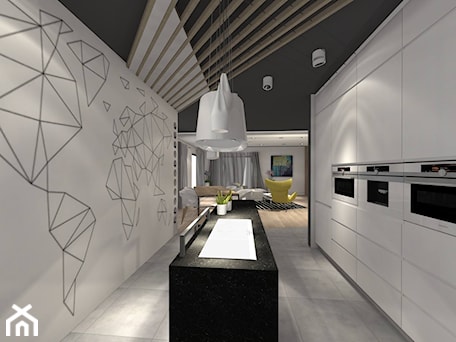 Aranżacje wnętrz - Kuchnia: Projekt domu 150m2 - Kuchnia, styl nowoczesny - Art Design Studio. Przeglądaj, dodawaj i zapisuj najlepsze zdjęcia, pomysły i inspiracje designerskie. W bazie mamy już prawie milion fotografii!